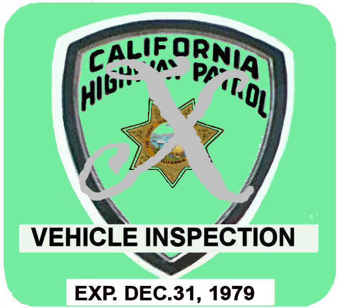 (image for) 1979 California inspection sticker